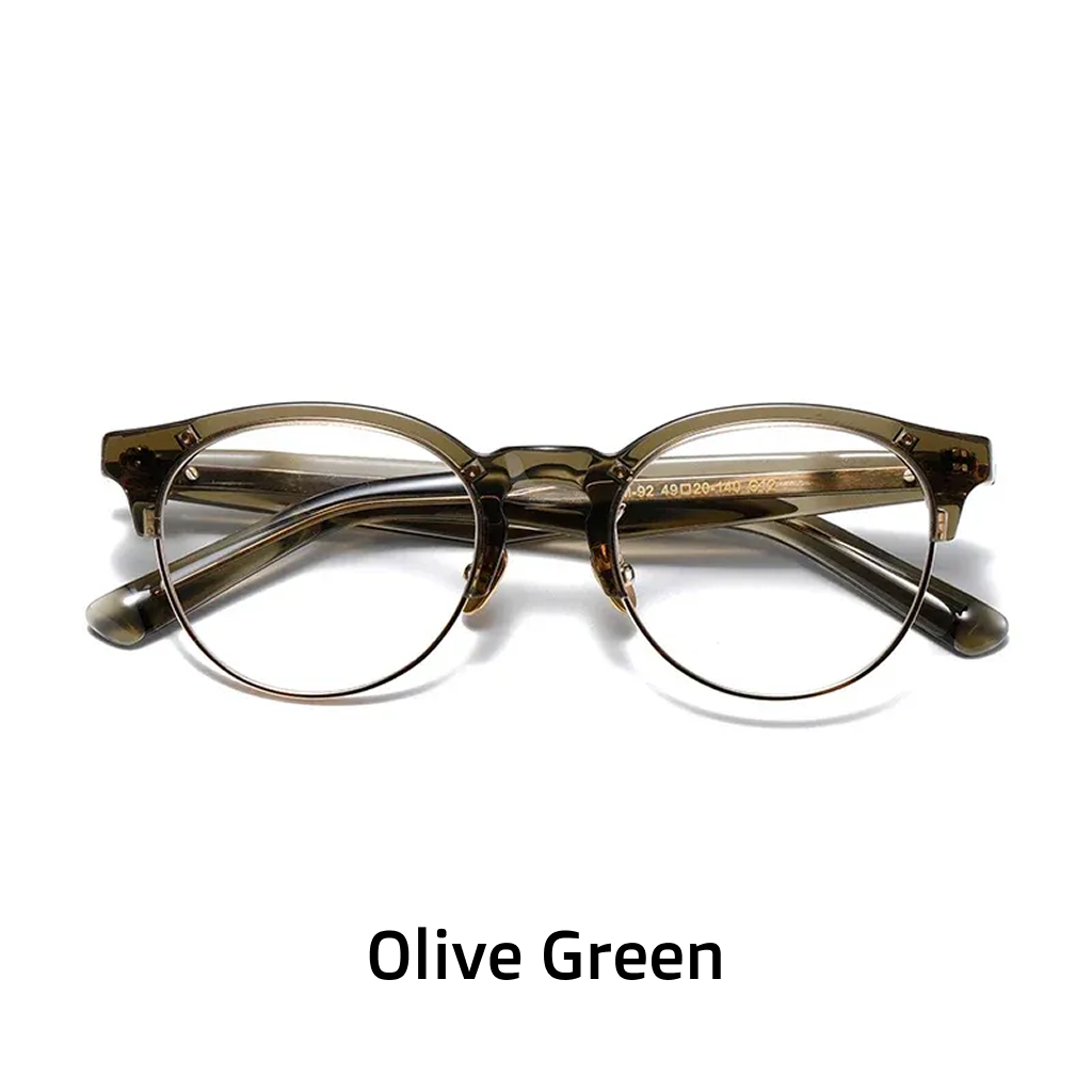 Oval Acetate Eyeglasses Frames – Unisex Prescription Optical
