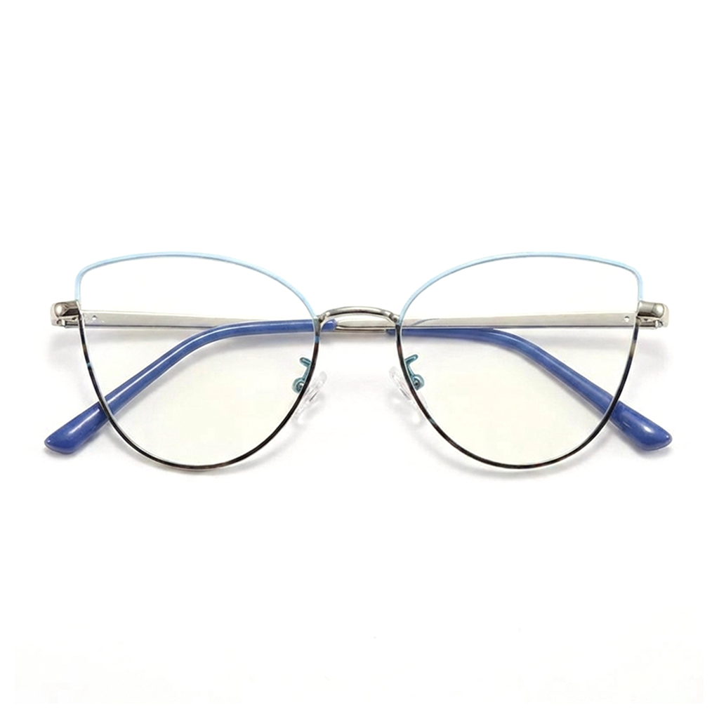 Retro Cat Eye Metal Optical Eyeglass Frame