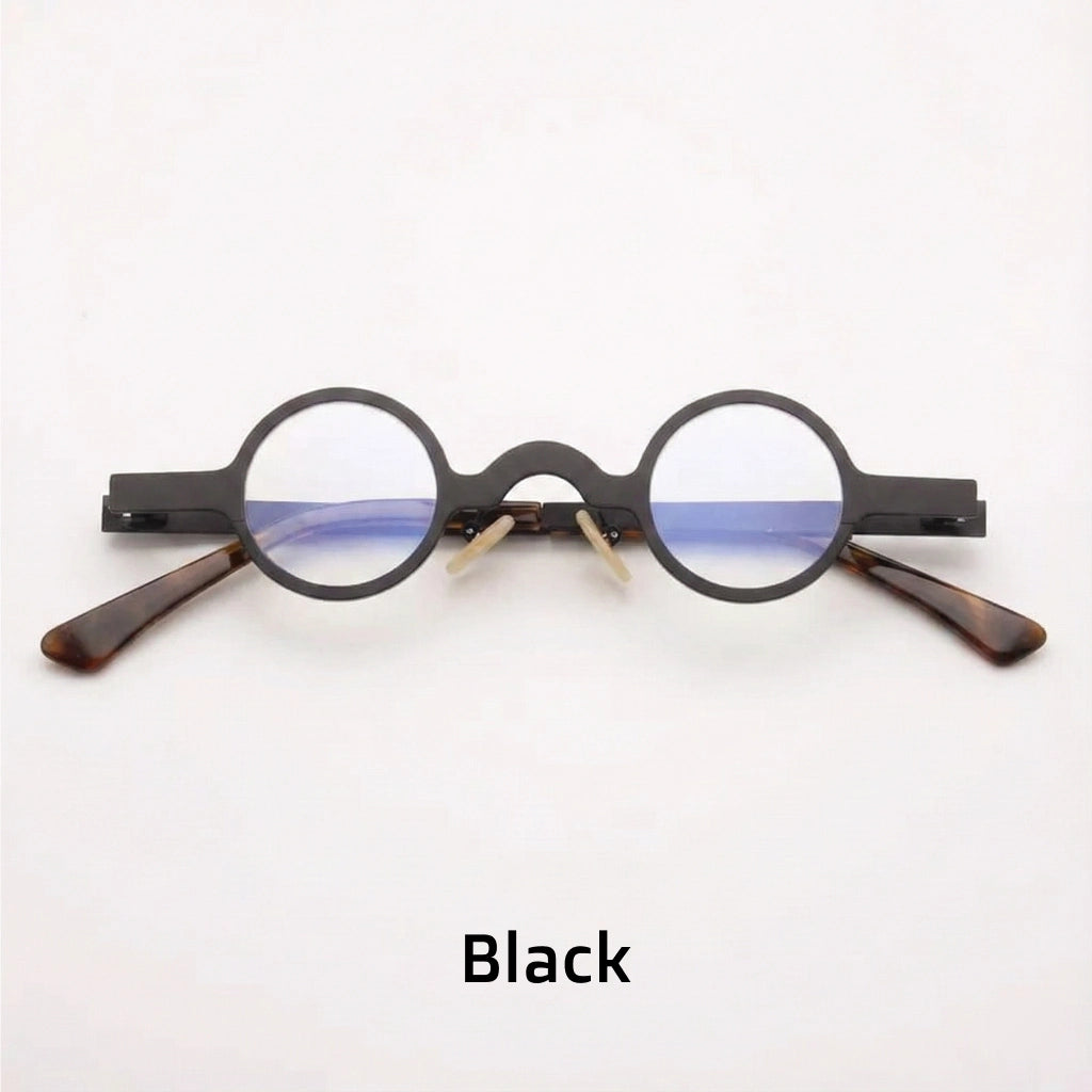 Vintage Round Metal Eyeglass Frame - Unisex Optical V5