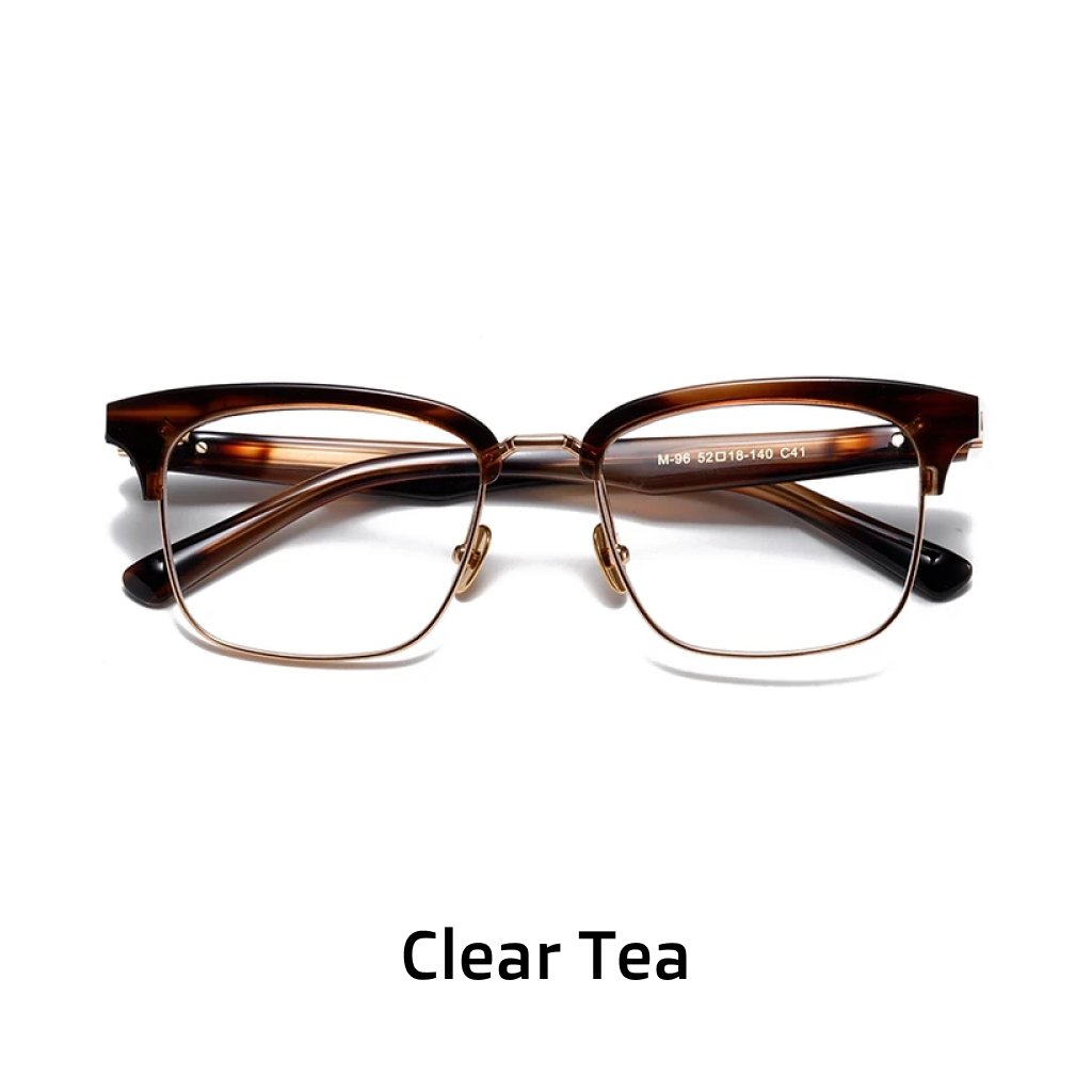 half-frame prescription glasses for professional look