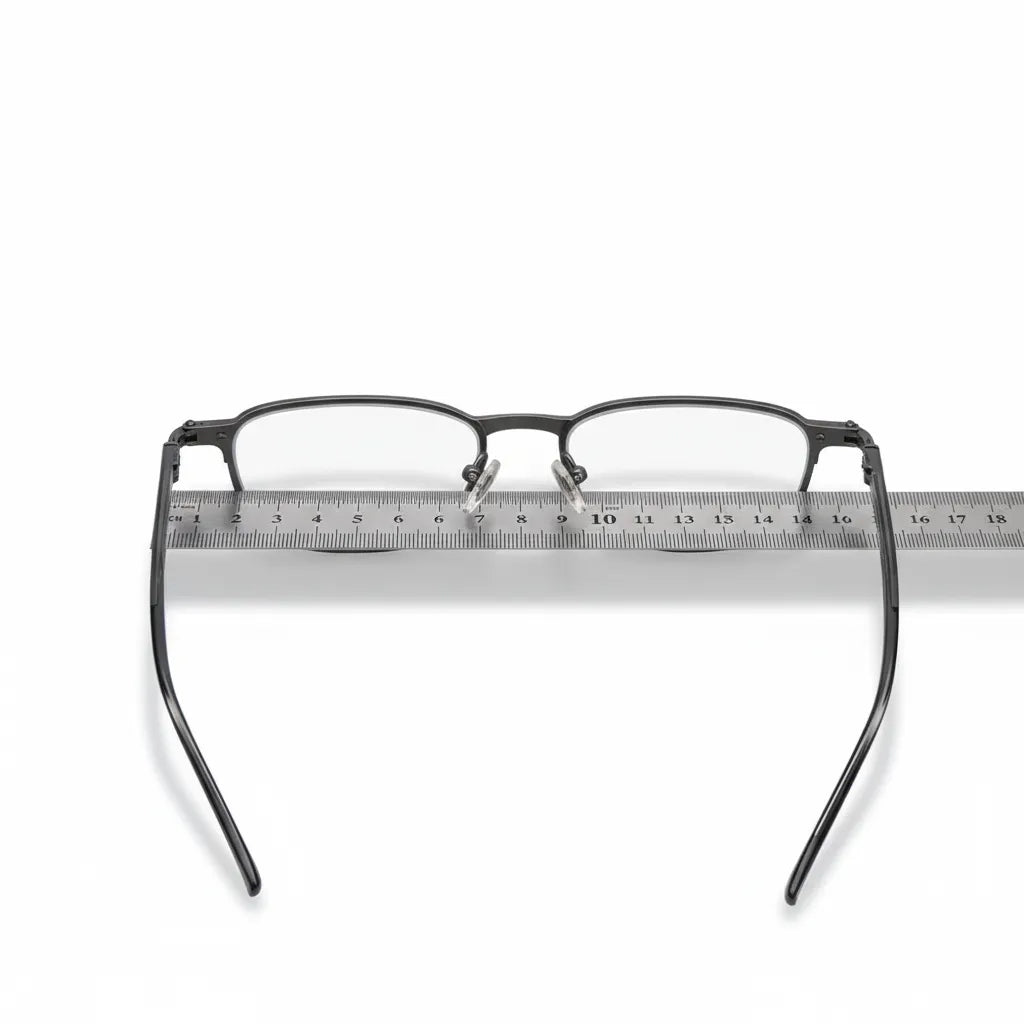 160mm Large Frame Retro Polygonal Titanium Eyeglasses