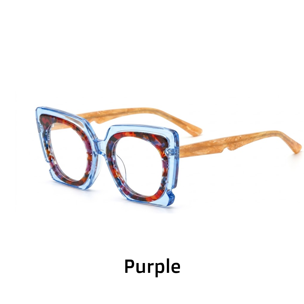 Acetate Cat Eye Glasses Frame – Retro Thick Frame Optical