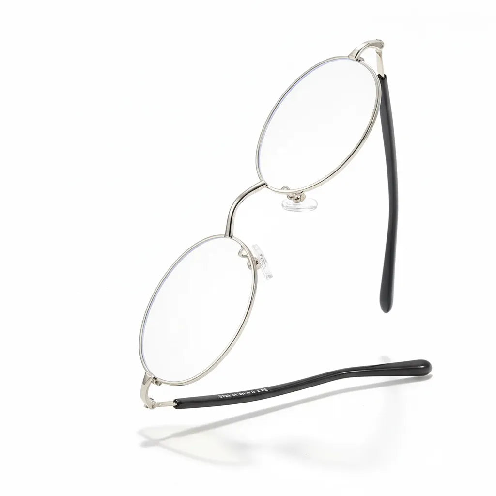 Circular Alloy Eyeglass Frames - Ultra Light Prescription Glasses