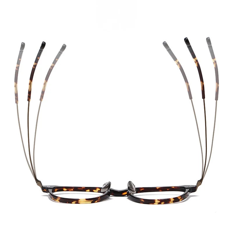 Montatura per occhiali in titanio retrò quadrata - Montatura per prescrizione ottica unisex N-401