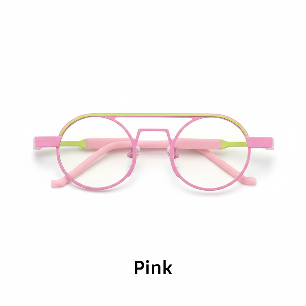 Titanium Round Eyeglasses Frame