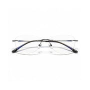 Titanium Cat-Eye Frameless Glasses with Blue Light Protection