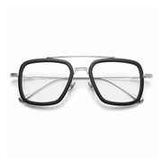 Titanium Retro Double Beam Optical Eyeglasses Frame – Unisex Prescription