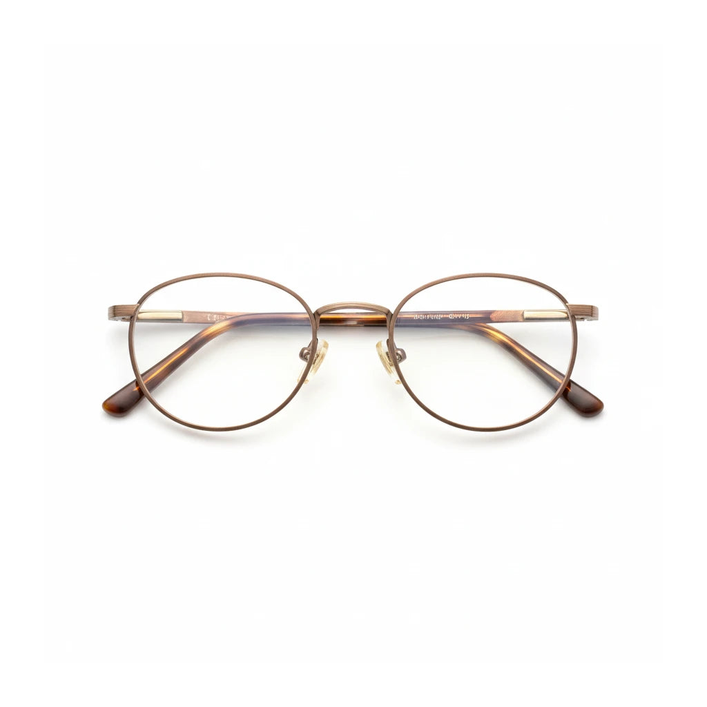 Ultra-Light Titanium Oval Prescription Glasses - Retro Unisex Frames