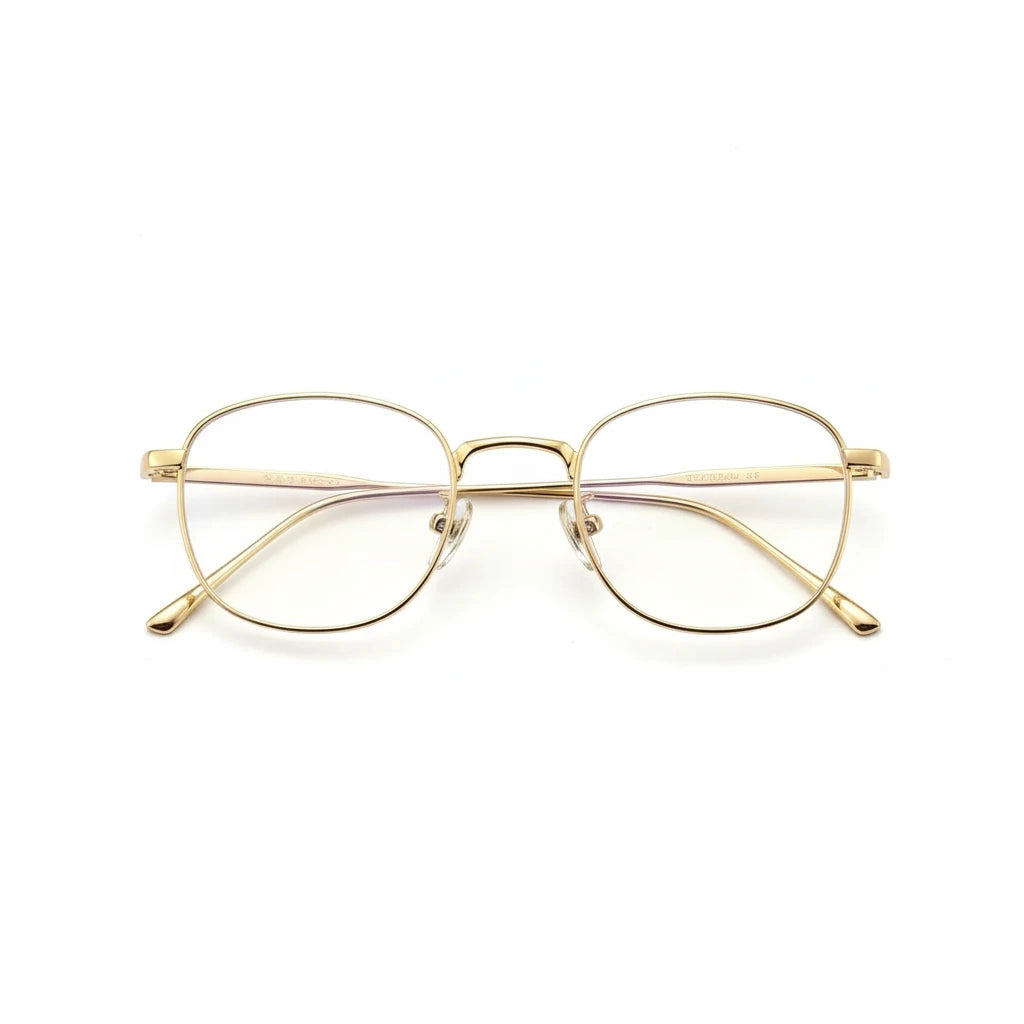 Ultra Light Titanium Oval Eyeglass Frame - Prescription Ready