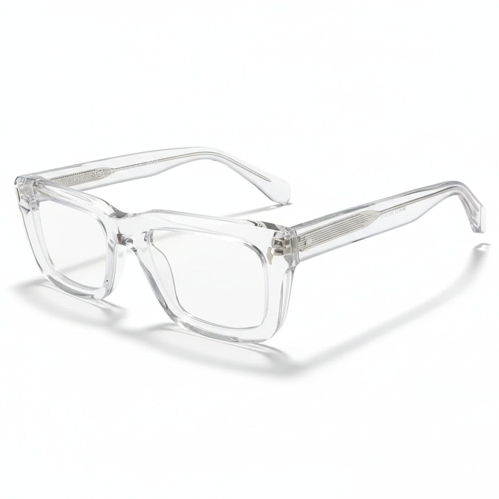 Square Retro Optical Prescription Glasses Frame - Men's Acetate Eyewear