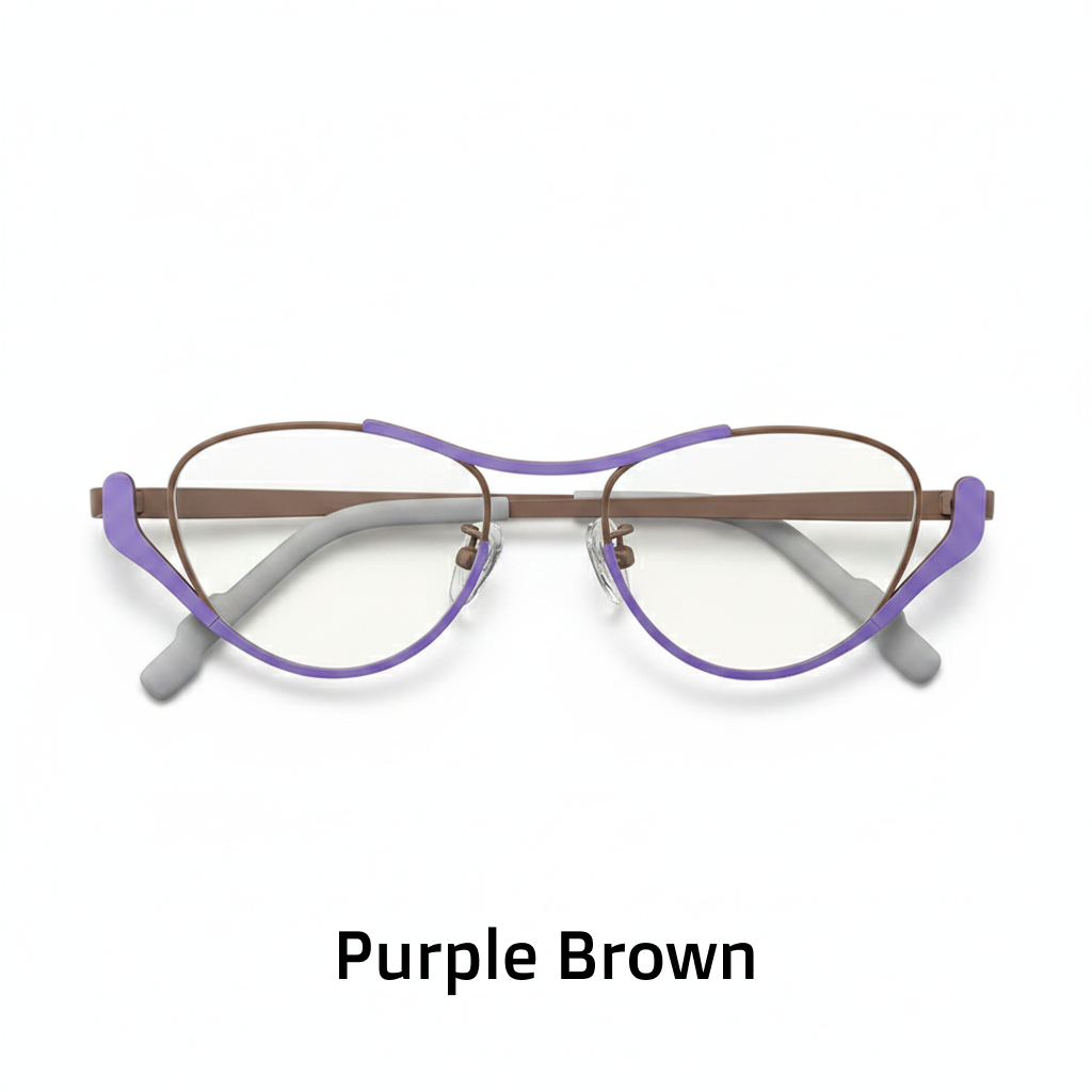 Titanium Cat Eye Optical Glasses Frame