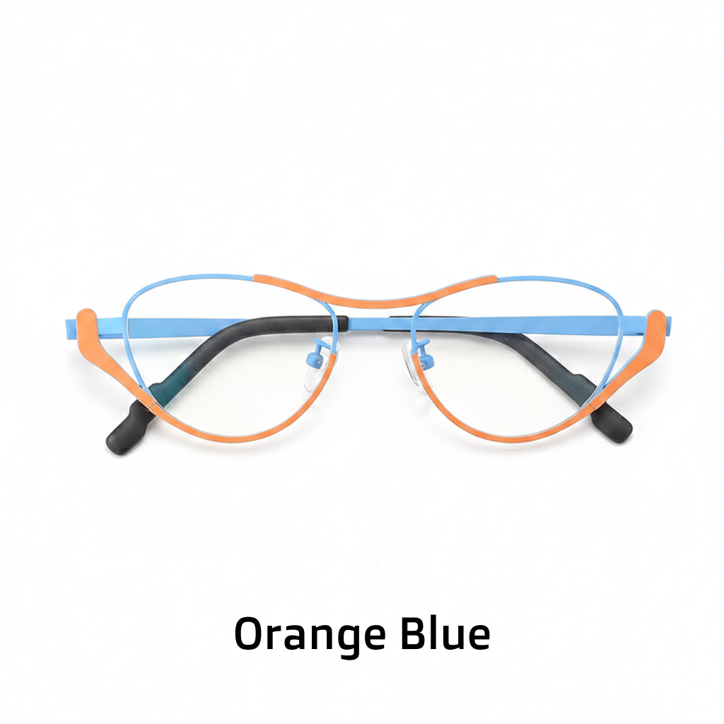 Titanium Cat Eye Optical Glasses Frame