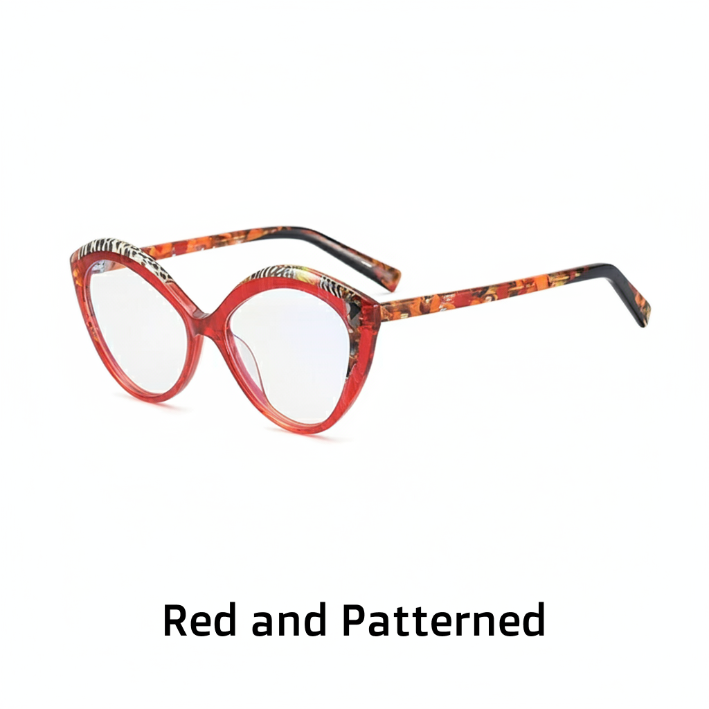 Cat Eye Acetate Optical Glasses Frame – Multi-Color