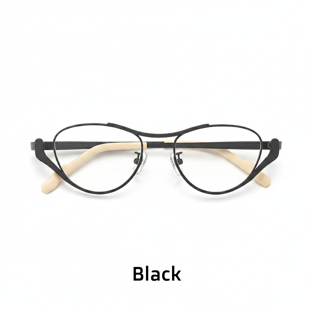 Titanium Cat Eye Optical Glasses Frame