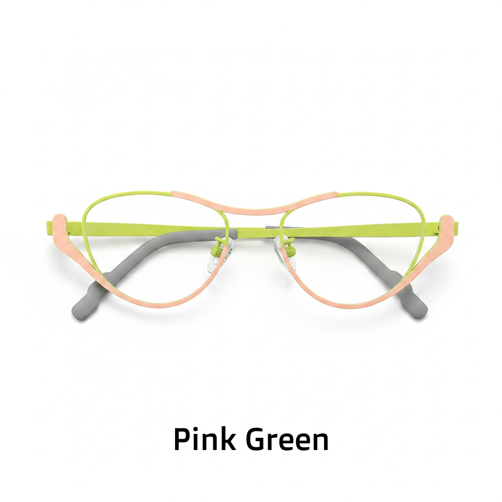 Titanium Cat Eye Optical Glasses Frame