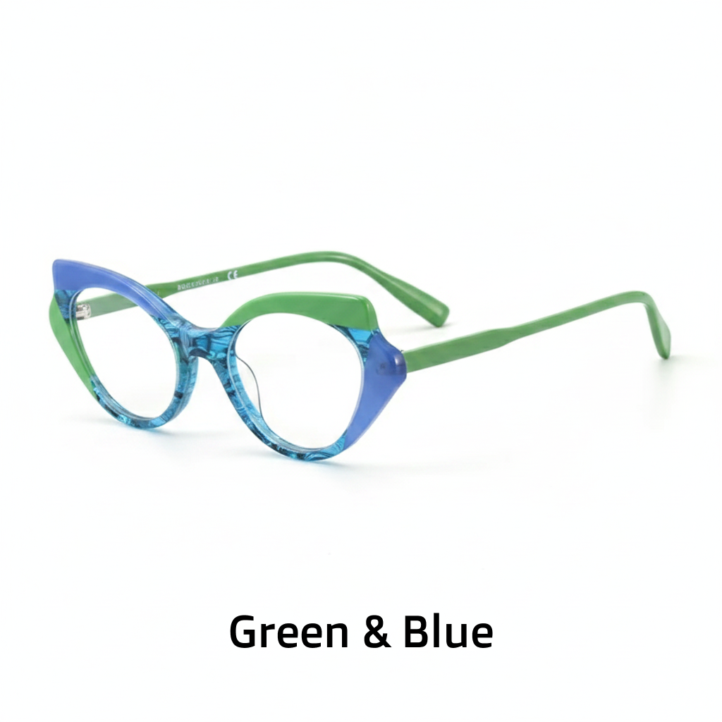 Retro-Cat-Eye-Acetat-Optikrahmen