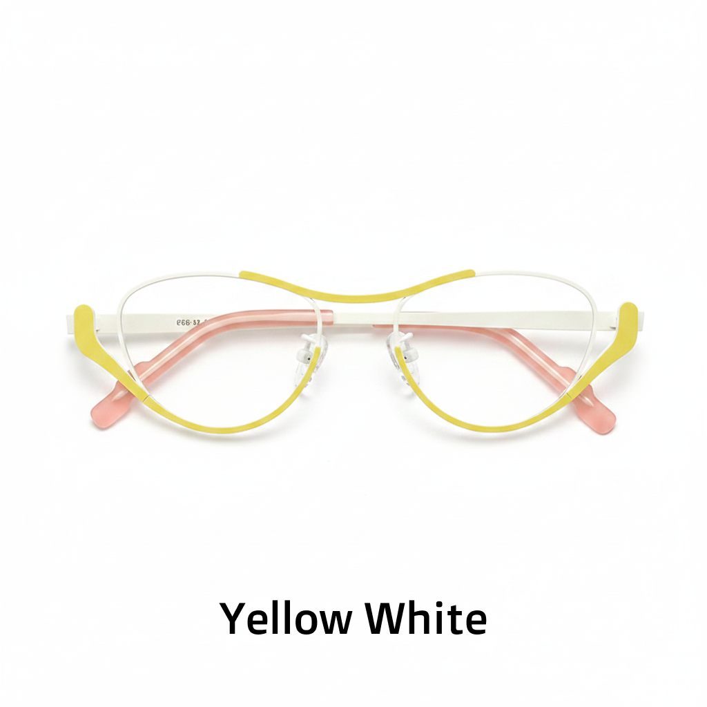 Titanium Cat Eye Optical Glasses Frame