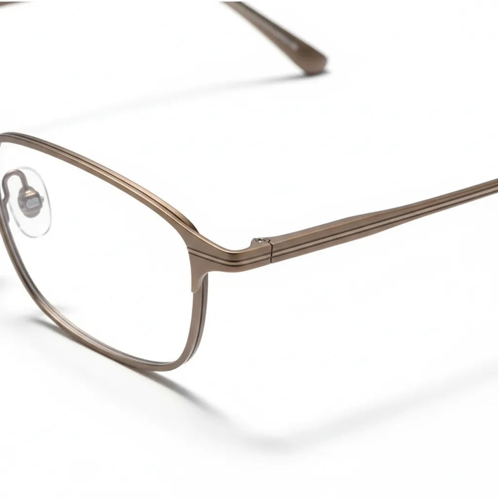 Retro Round Titanium Eyeglass Frames - Lightweight Prescription Glasses